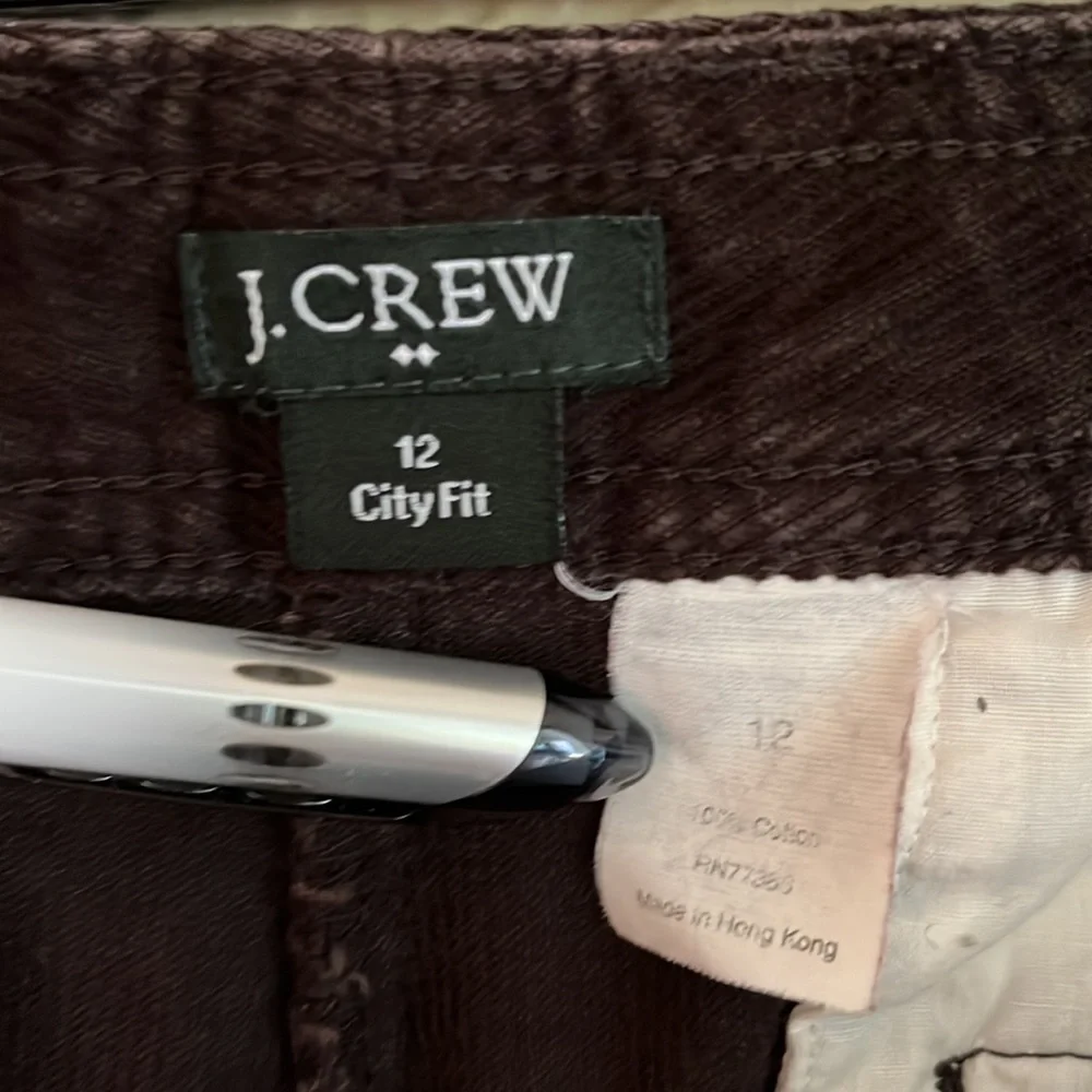 J.Crew | Vintage city fit corduroy pants | Espresso | Size 12